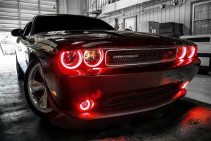 Dodge Challenger Halo Kit - ORACLE Lighting - Waterproof - Red - `08-`14 Dodge Challenger Halo Kit - ORACLE Lighting - Waterproof - Red - `08-`14